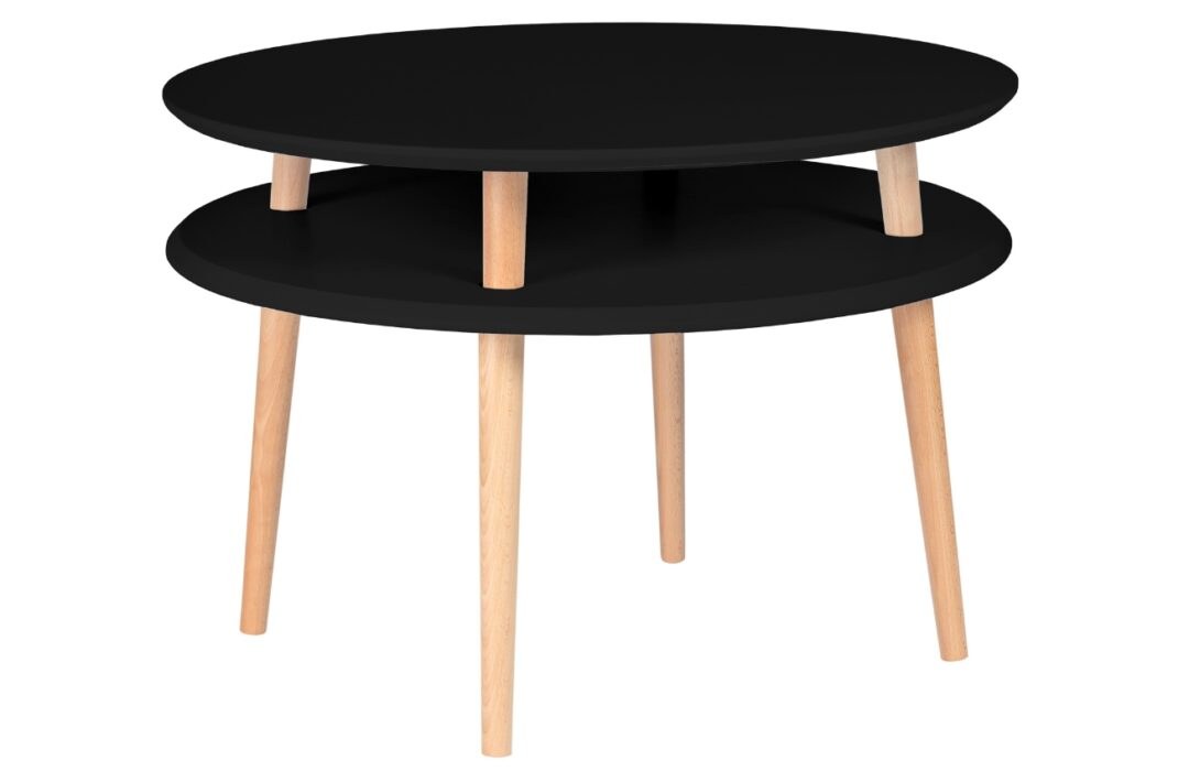Černý lakovaný konferenční stolek RAGABA UFO