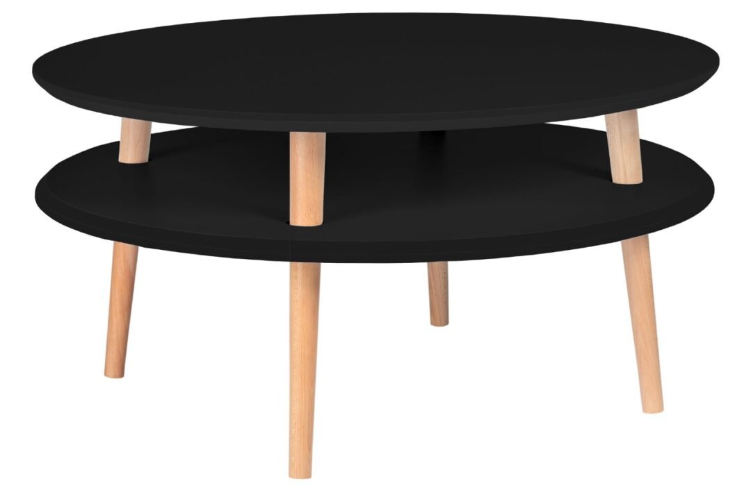 Černý lakovaný konferenční stolek RAGABA