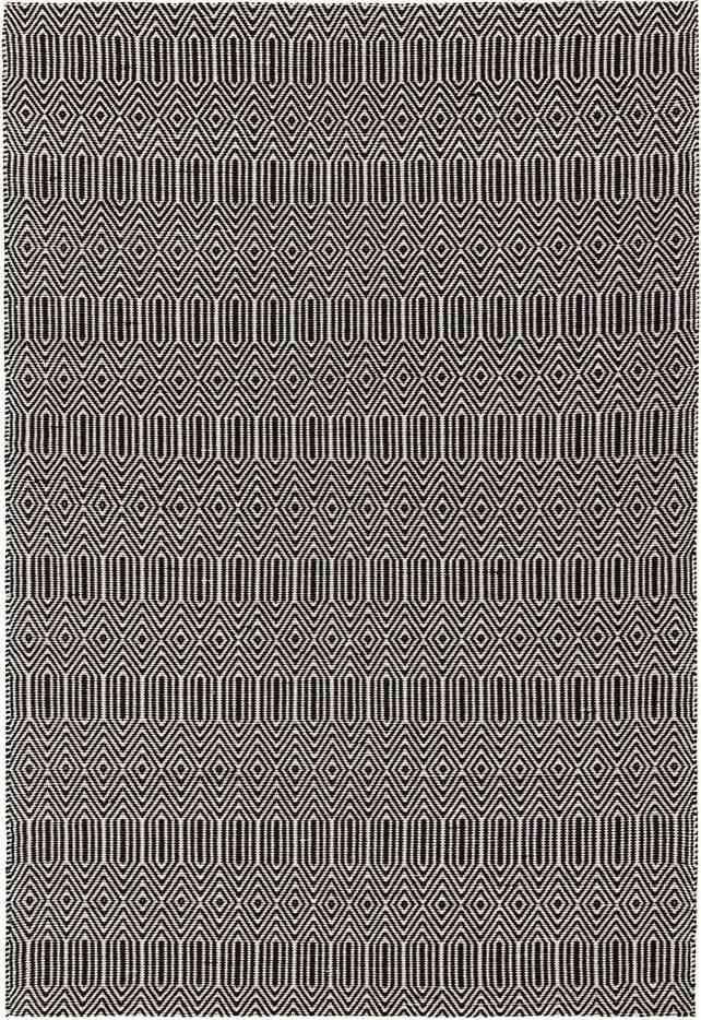 Černý vlněný koberec 160x230 cm Sloan
