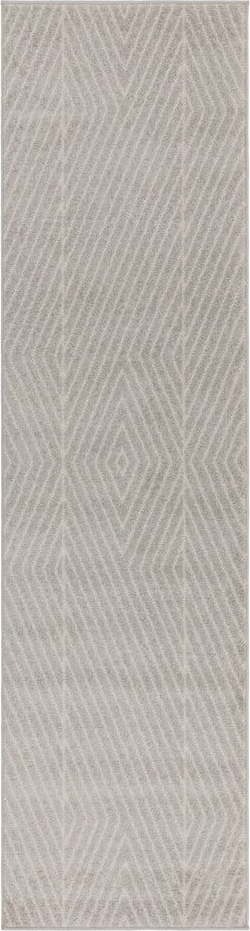 Světle šedý koberec běhoun 66x240 cm